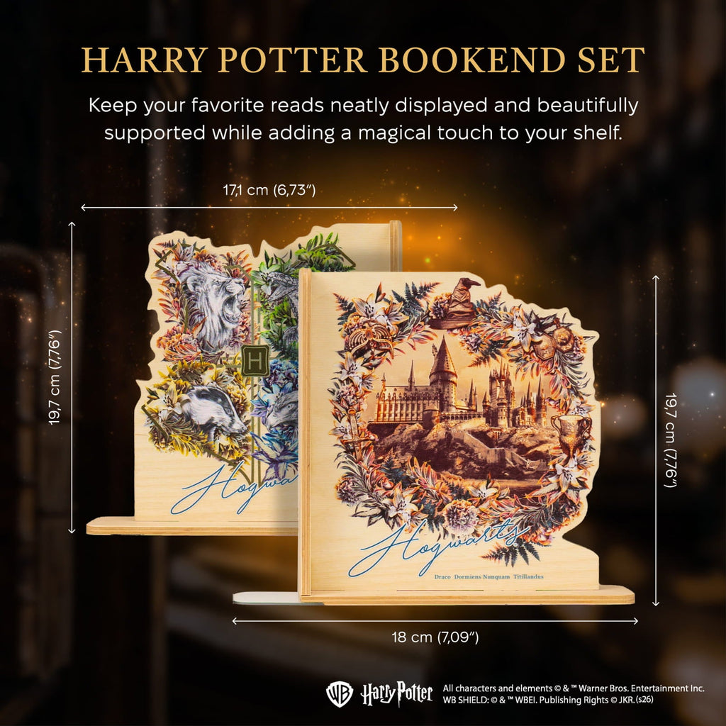 Harry Potter Bookends - Hogwarts in Bloom by Enjoy The Wood 