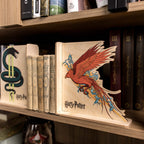 Harry Potter Bookends - Serpent & Phoenix by Enjoy The Wood 