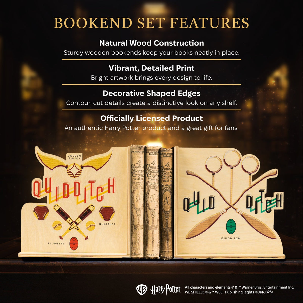 Harry Potter Bookends - Quidditch Club by Enjoy The Wood 