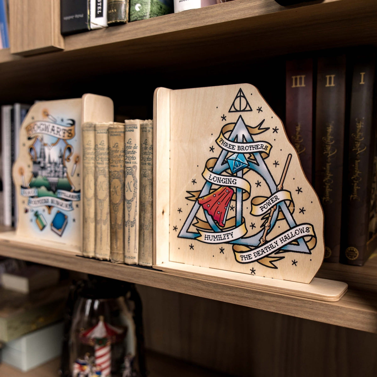 Harry Potter Bookends - Draco Dormiens by Enjoy The Wood 