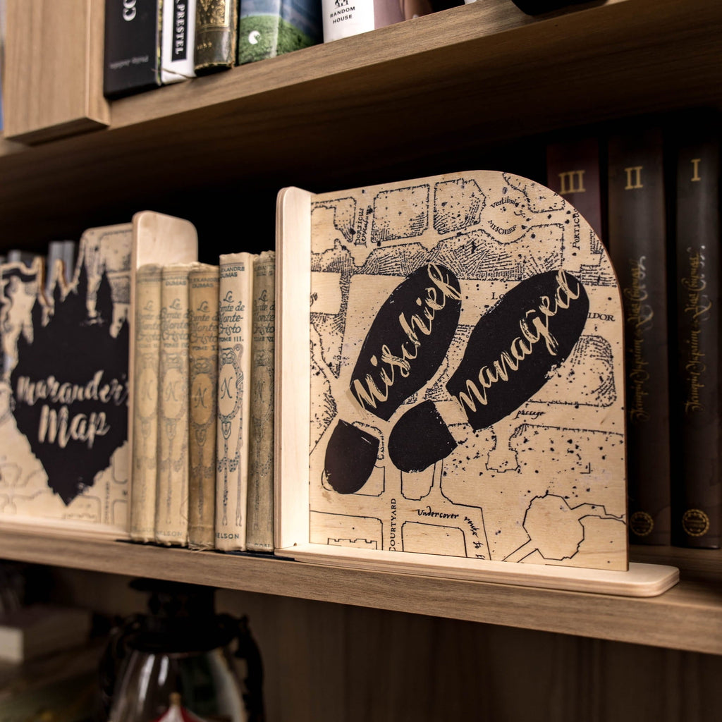 Harry Potter Bookends - The Marauder’s Map by Enjoy The Wood 