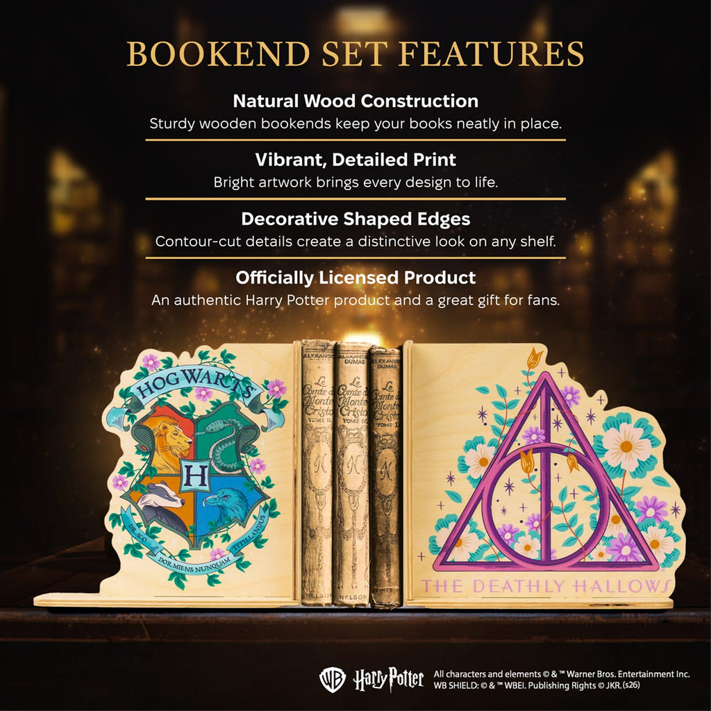 Harry Potter Bookends - Deathly Hallows by Enjoy The Wood 