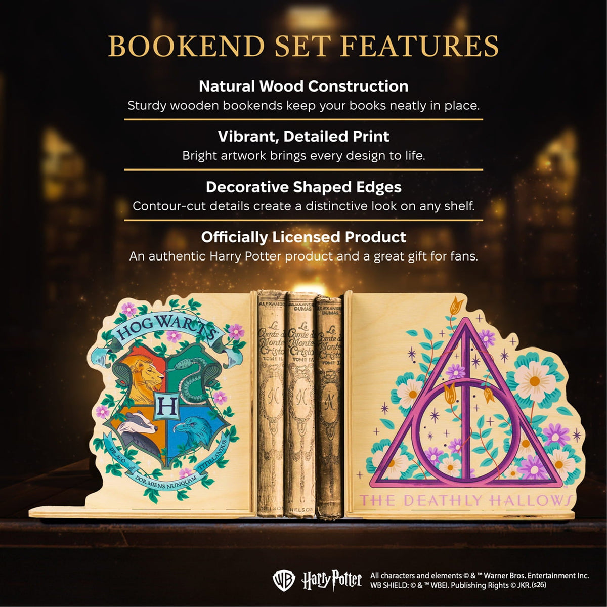 Harry Potter Bookends - Deathly Hallows by Enjoy The Wood 