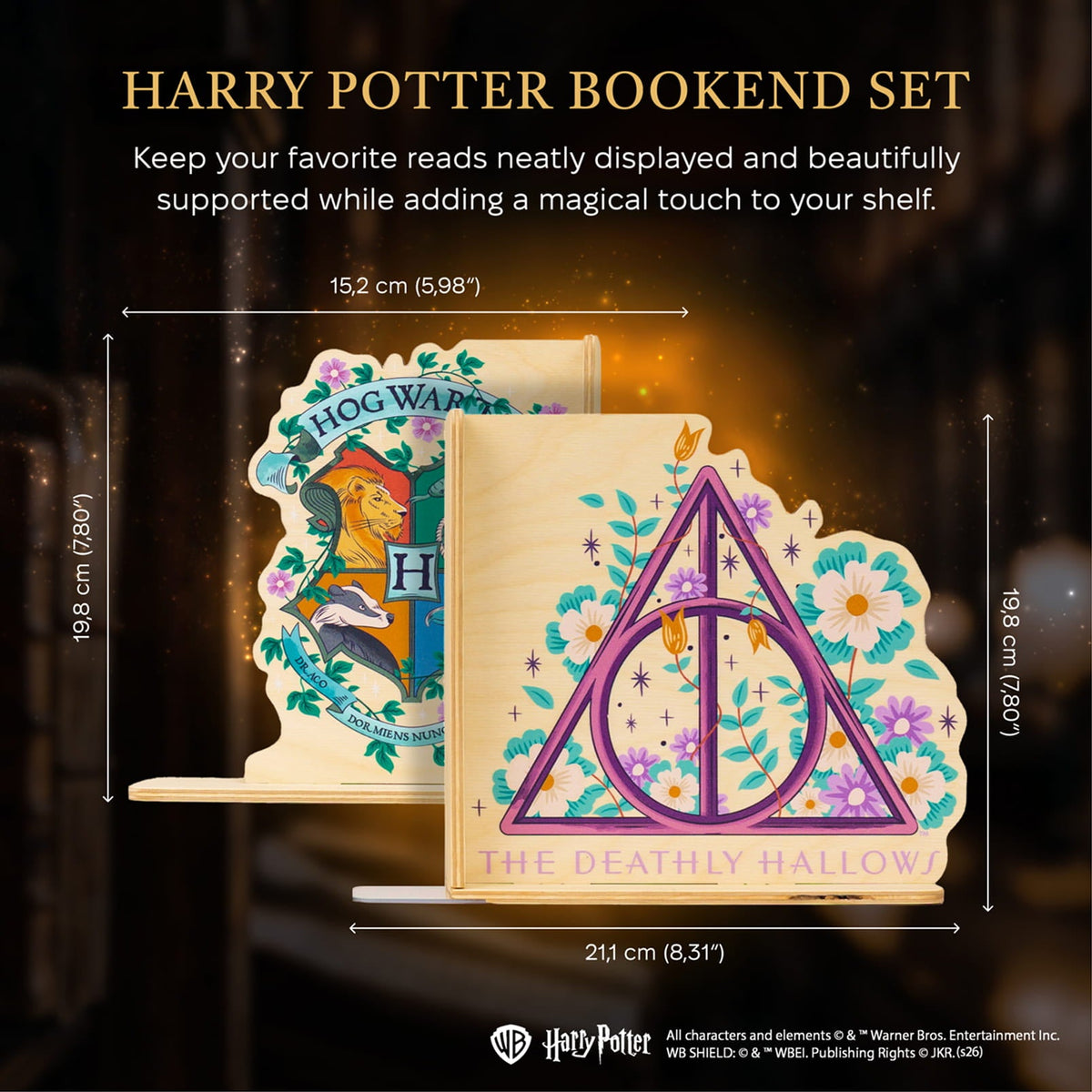 Harry Potter Bookends - Deathly Hallows by Enjoy The Wood 