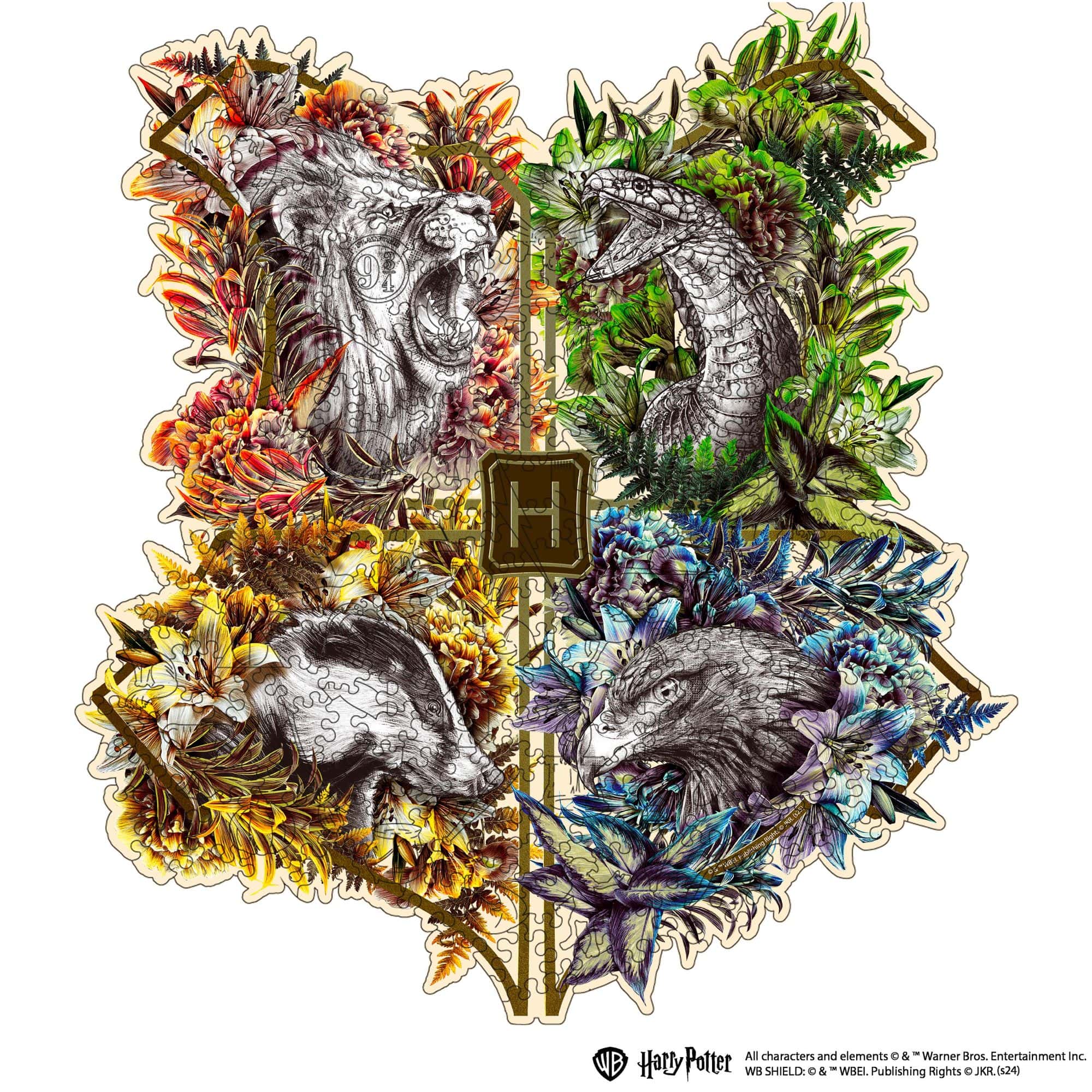 hogwarts houses puzzle