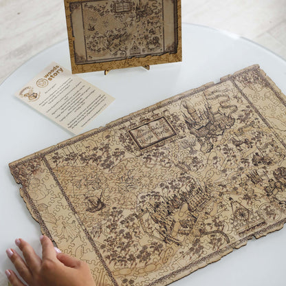 Wooden Jigsaw Puzzle Marauder's Map