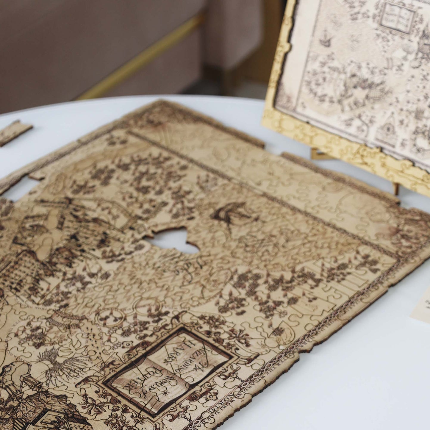 Wooden Jigsaw Puzzle Marauder's Map