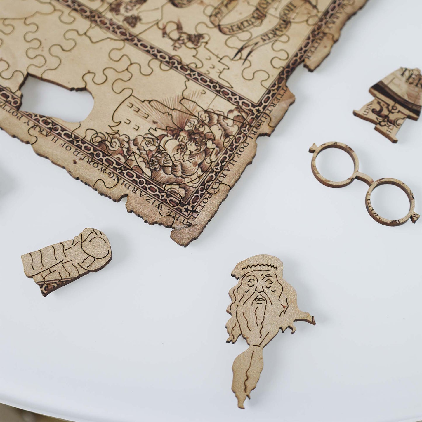 Wooden Jigsaw Puzzle Marauder's Map