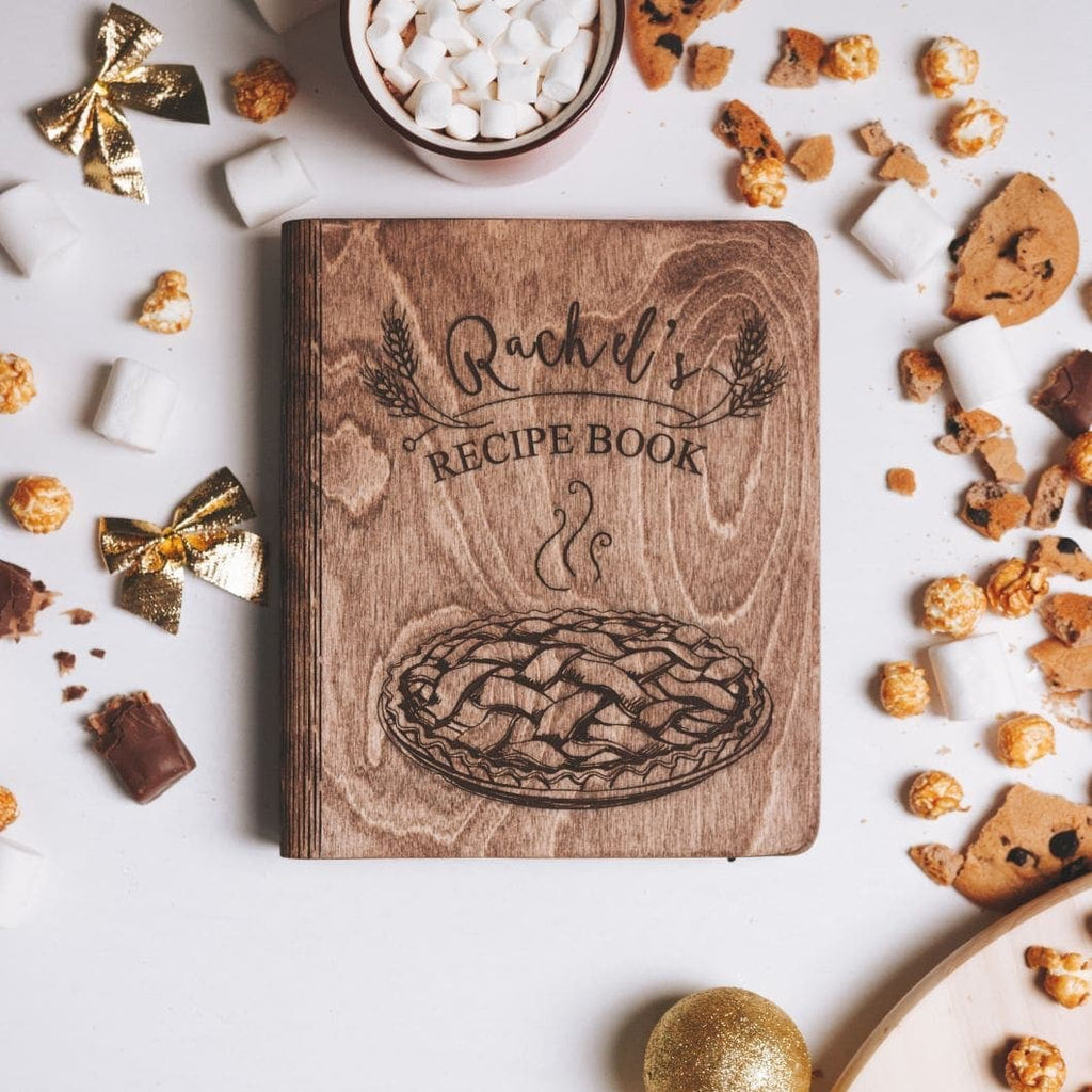 Wooden Recipe Book Pie by EnjoyTheWood 