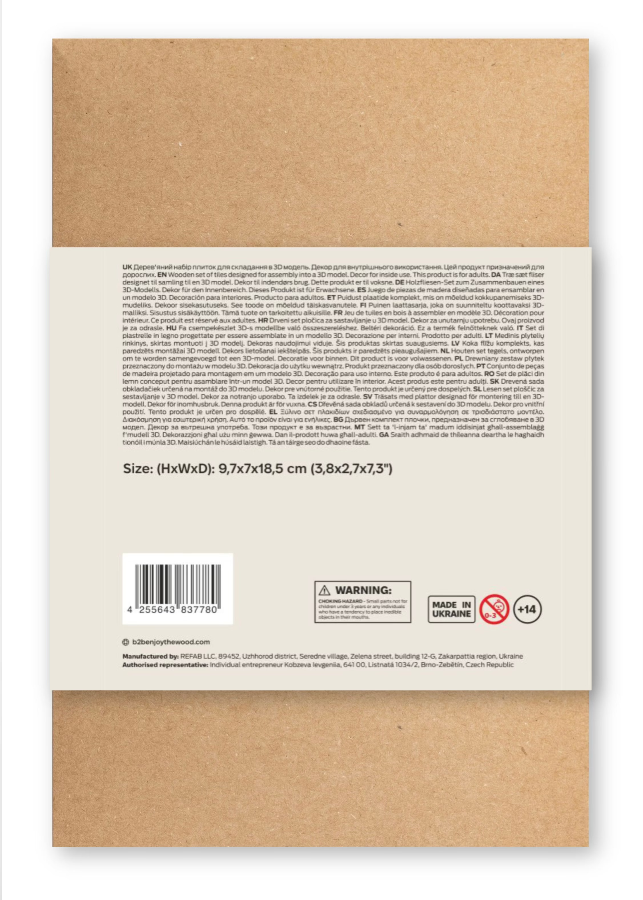 Black 3D Tyrannosaurus Rex DIY Kit