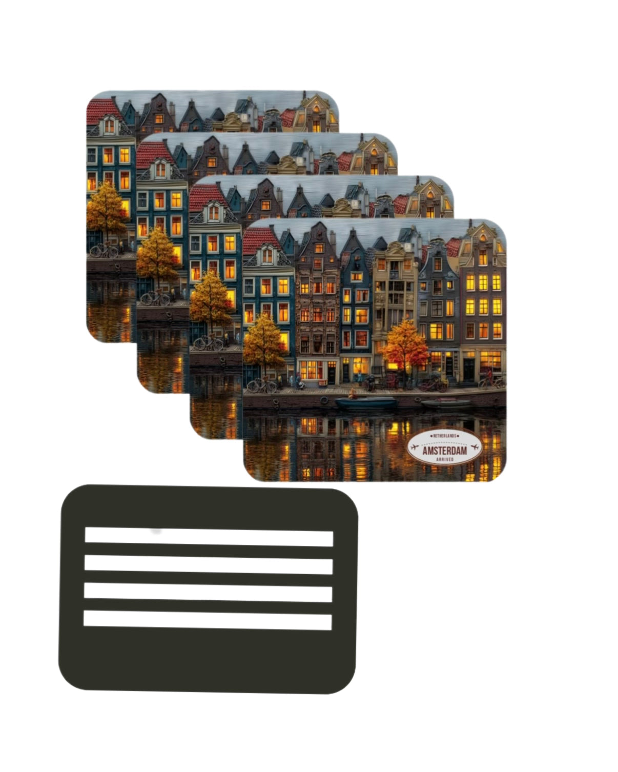 Custom Wooden Coaster with stand