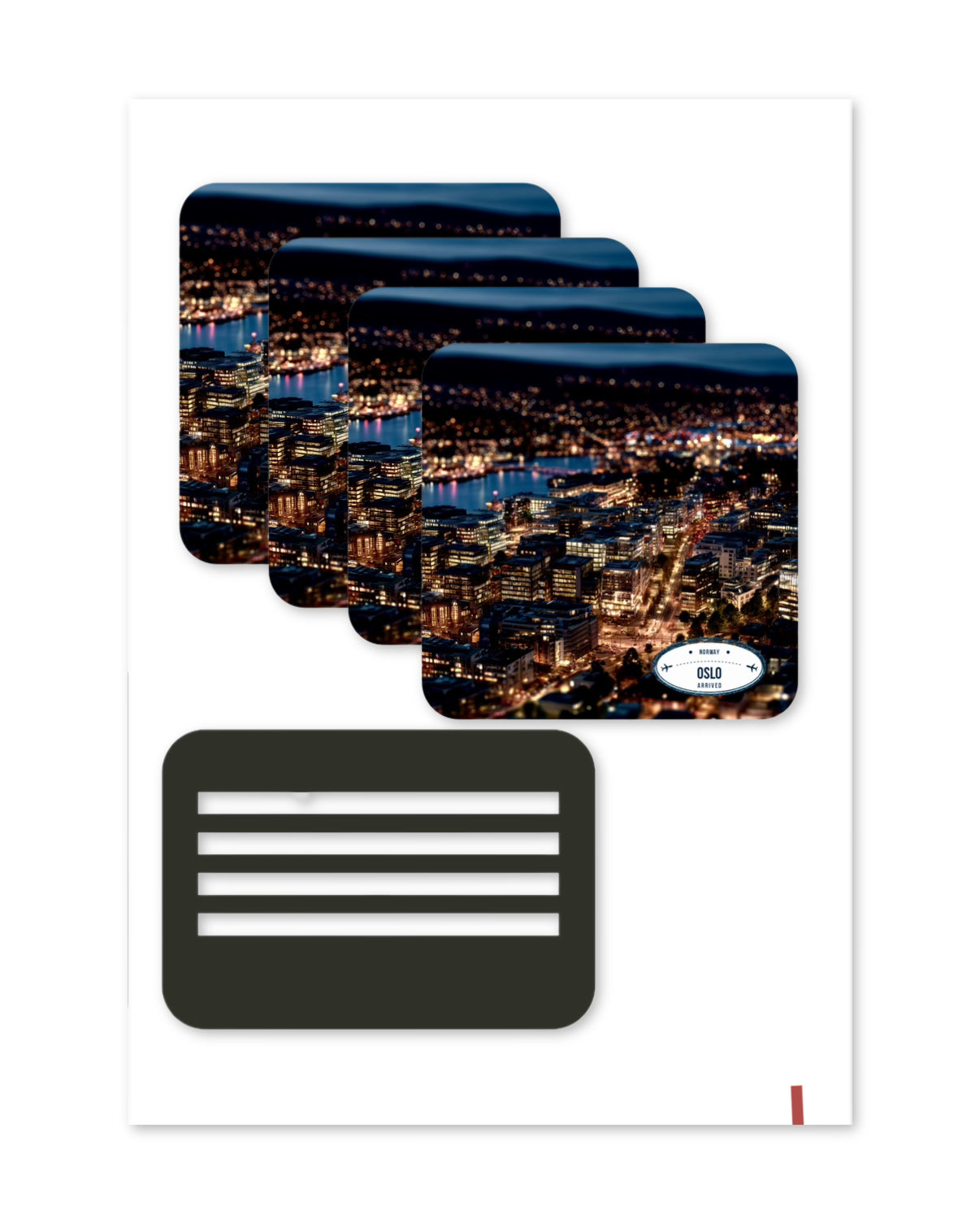 Custom Wooden Coaster with stand