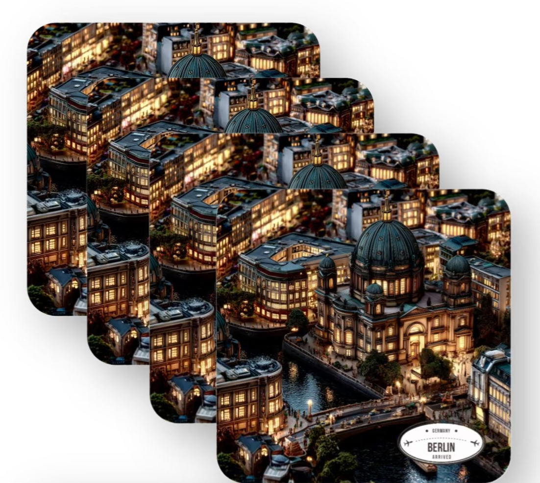 Custom Wooden Coaster. 4 pcs