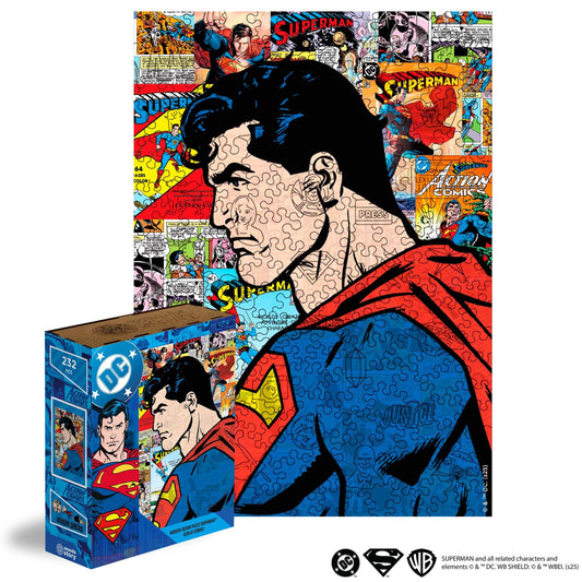 wooden super man puzzle