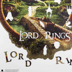 Jigsaw puzzle with 'Lord of the Rings' branding and character design.