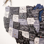 Wooden 3d LED Map of USA - Nordik