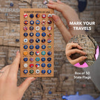 Wooden 3d LED Map of USA - Terra