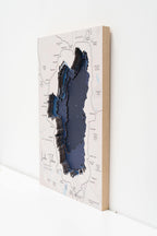 lake tahoe wooden map