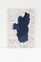 lake tahoe wooden map