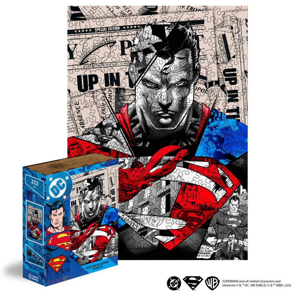 wooden superhero puzzle