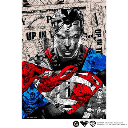 wooden superhero puzzle