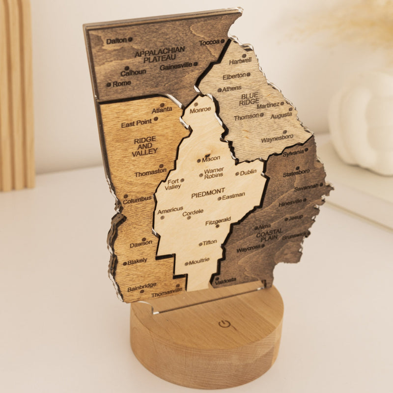 Night Light - Map of Georgia State