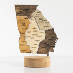 Нічне світло - Карта штату Джорджія