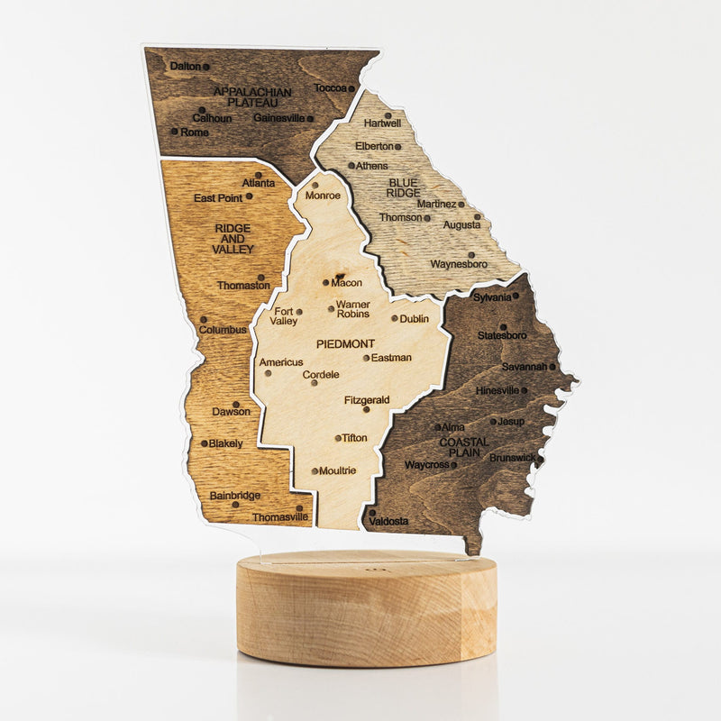 Night Light - Map of Georgia State