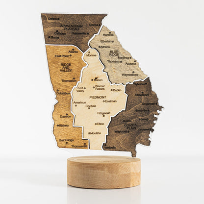 Night Light - Map of Georgia State