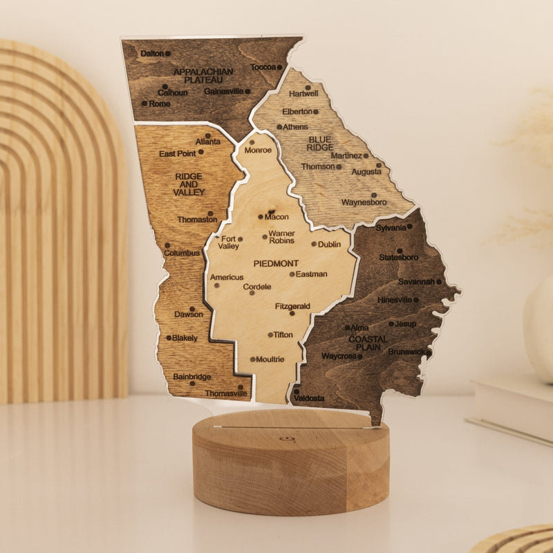 Night Light - Map of Georgia State