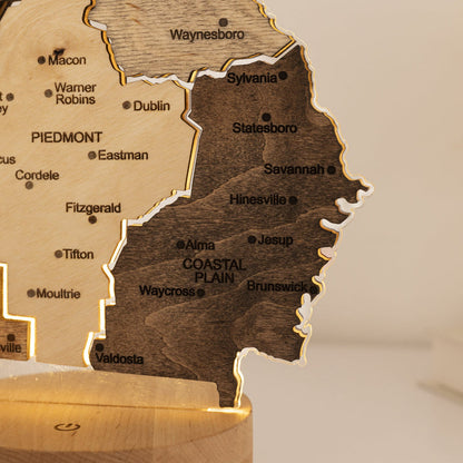 Night Light - Map of Georgia State