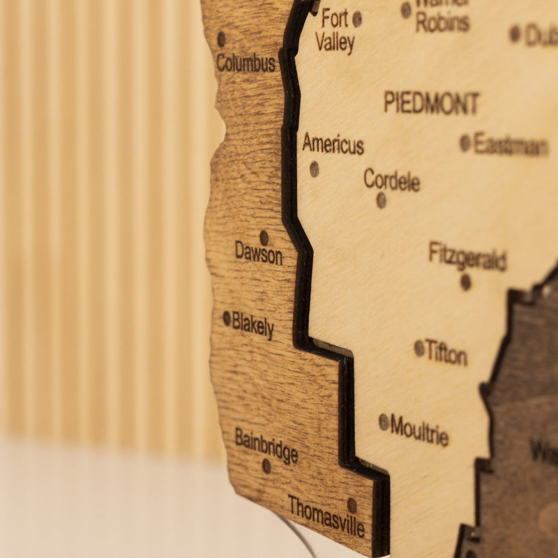 Night Light - Map of Georgia State