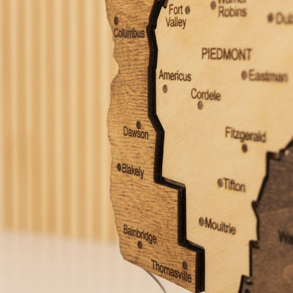 Night Light - Map of Georgia State