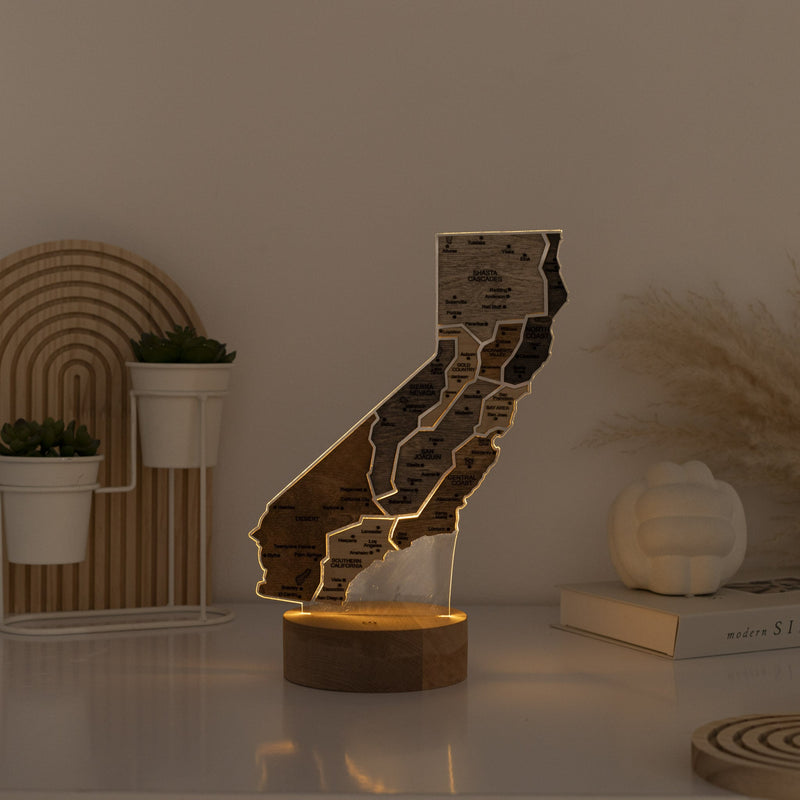 Night Light - Map of  Texas State