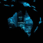 3D Luminous/Magnetic Colored Wooden World Map Space