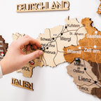 3D Wooden Map of Austria - Multicolor