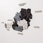 3D Wooden Map of Austria - Nordik