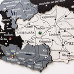3D Wooden Map of Austria - Nordik