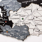 3D Wooden Map of Austria - Nordik