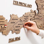 3D Wooden Map of Austria - Terra