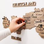 3D Wooden Map of Austria - Terra
