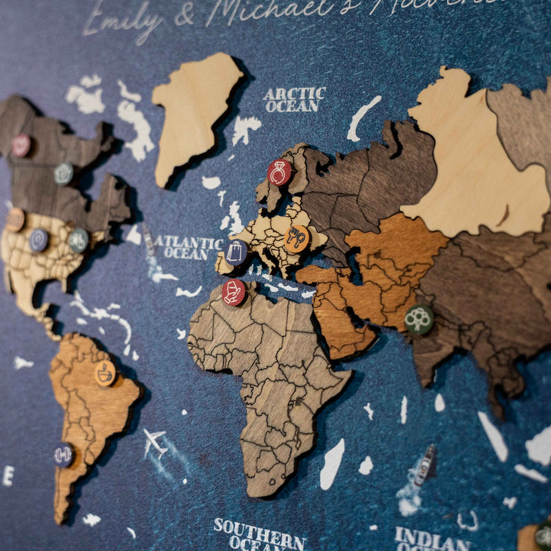 Mini World Map - Multicolor (B2B)