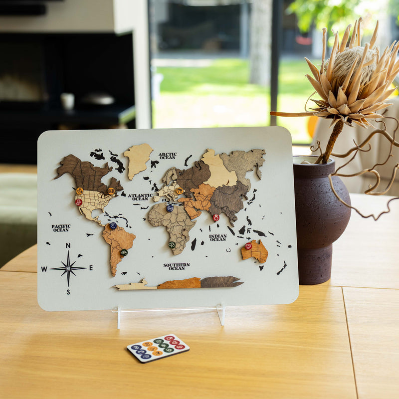 Mini World Map - Multicolor (B2B)