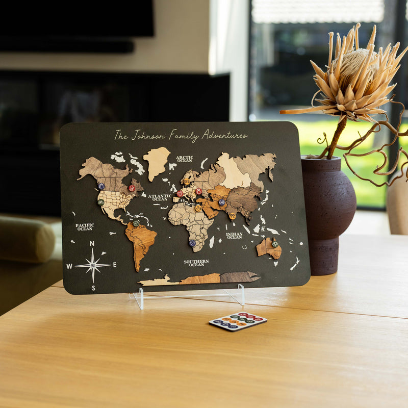 Mini World Map - Multicolor (B2B)