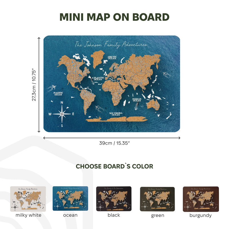 Mini World Map - Cork (B2B)