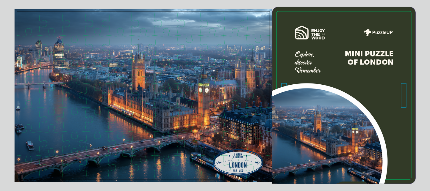 Wooden Mini City Puzzle