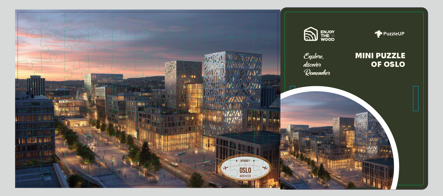 Wooden Mini City Puzzle