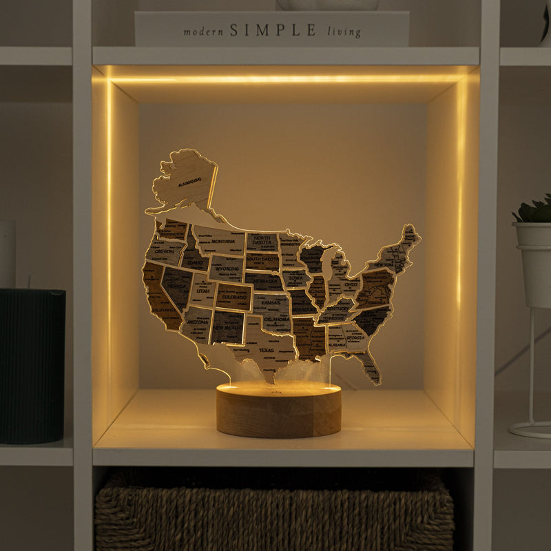 Night Light - Map of USA