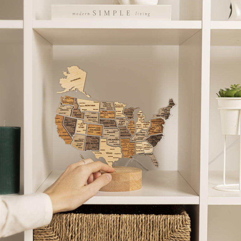 Night Light - Map of USA