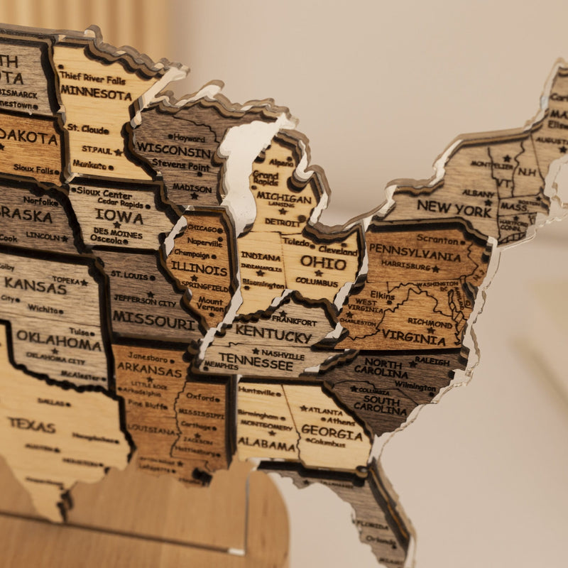 Night Light - Map of USA
